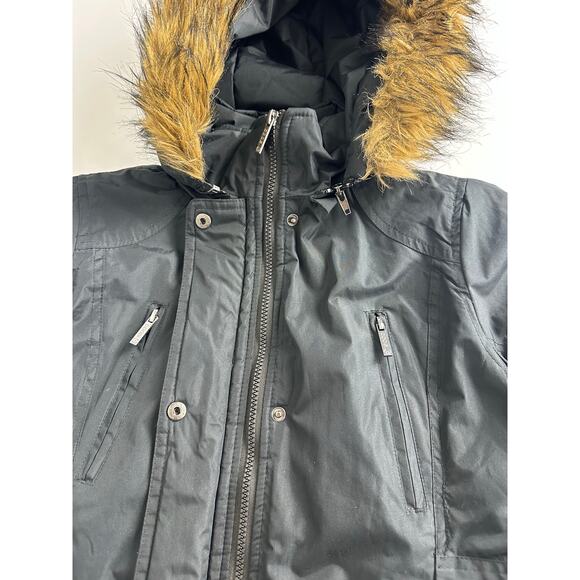 Coogi Kids Size 14 16 Black Winter Parka Puffer Coat Removeable Hood - Picture 7 of 13